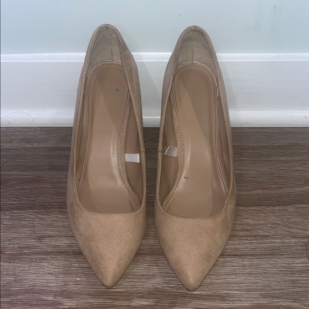Tan Suede Women's Pumps
